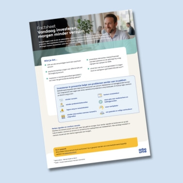 Factsheet vandaag investeren morgen minder verzuim