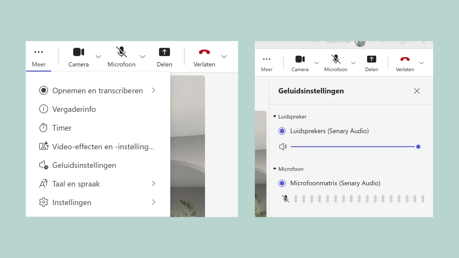 schermafbeeldingen geluidsinstellingen