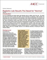 Pediatric Lab Results