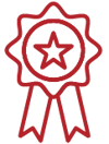 Red award icon