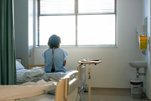 A patient sits alone wondering what is wrong with her because laboratory developed tests are no longer available