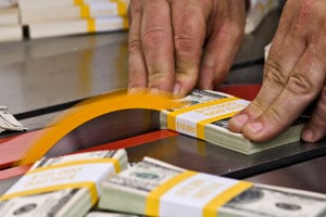 Stacks of cash