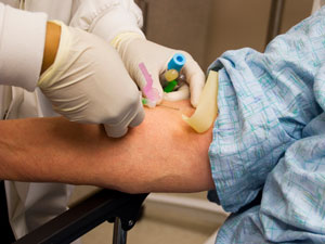 Man getting a shot