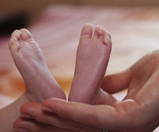 Baby feet.