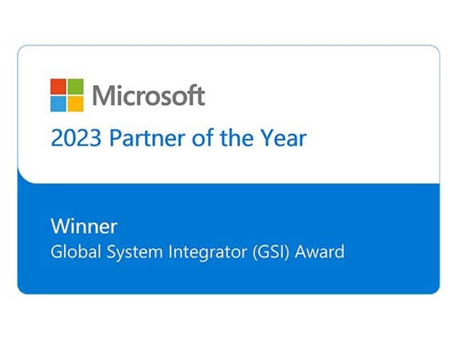 2023 Microsoft Global SI Partner of the Year
