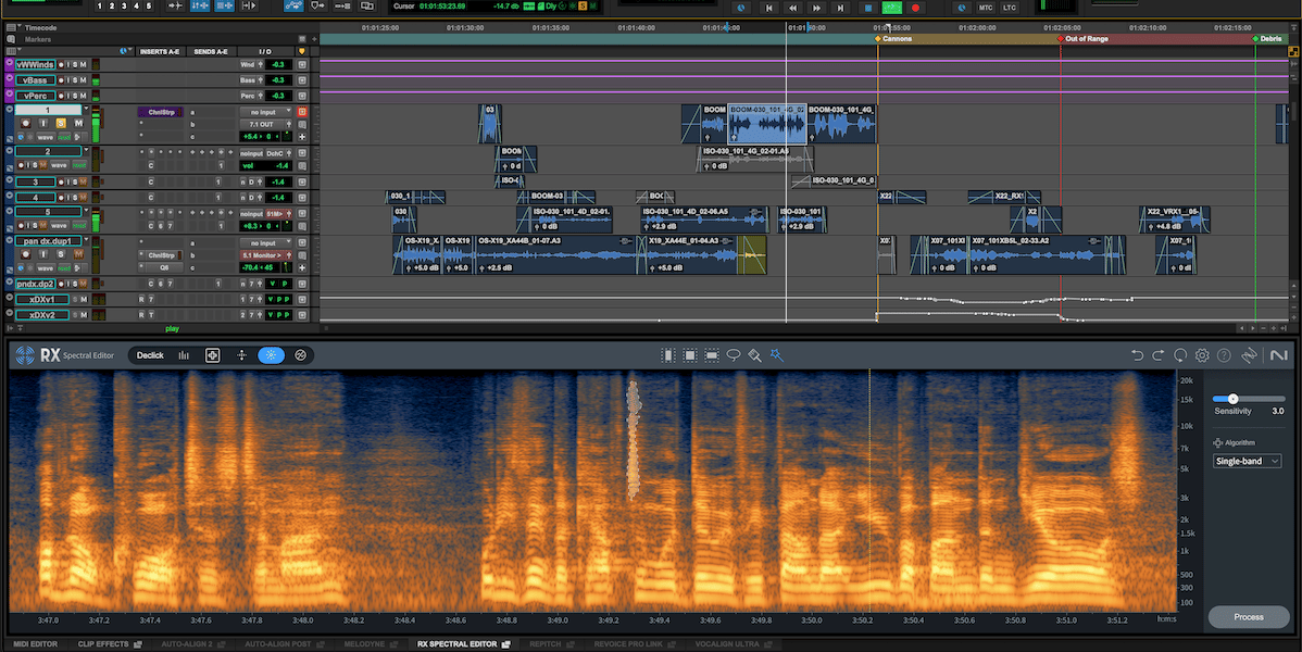 Pro Tools Delivers iZotope RX Spectral Editor ARA Support