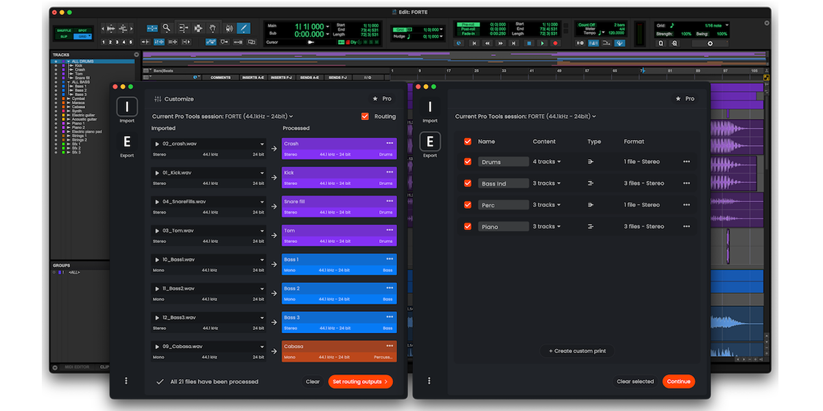 Free Forte for Pro Tools import/bounce automation tool