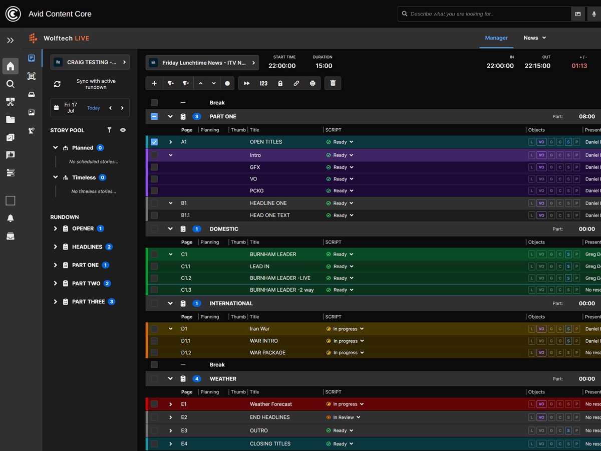 Avid Content Core