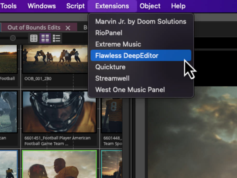 Avid Media Composer Extensions screenshot