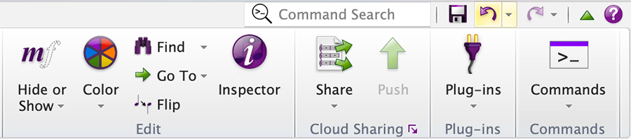 command search in Sibelius
