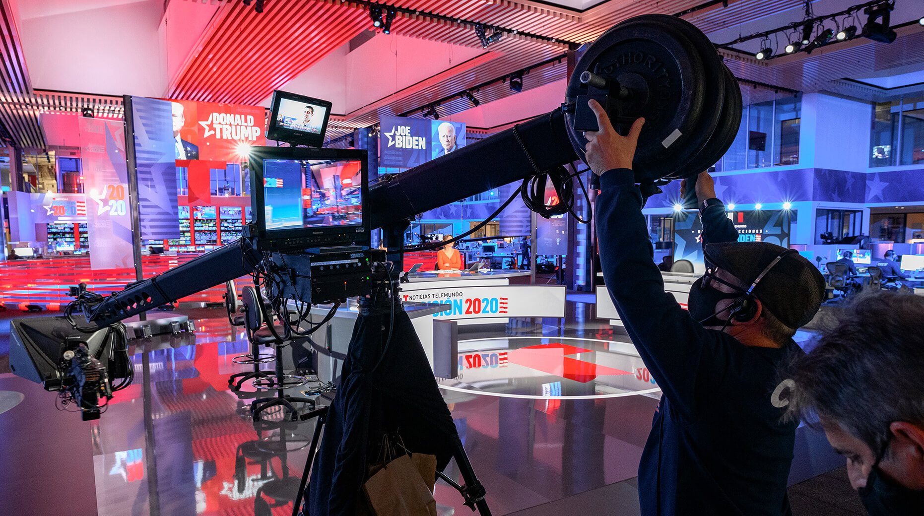 behind the scenes at Telemundo on election night 2020