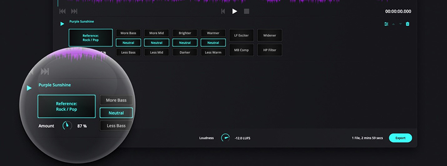 amount knob in CloudBounce