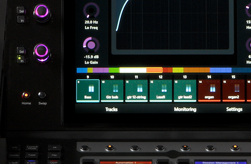 swap button on the master touch module