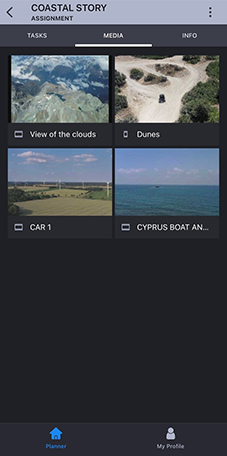 MediaCentral - Collaborate - Mobile Container