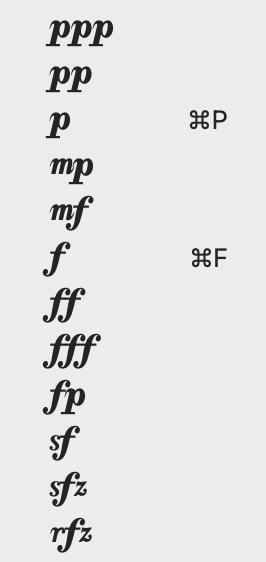 Expression word menu