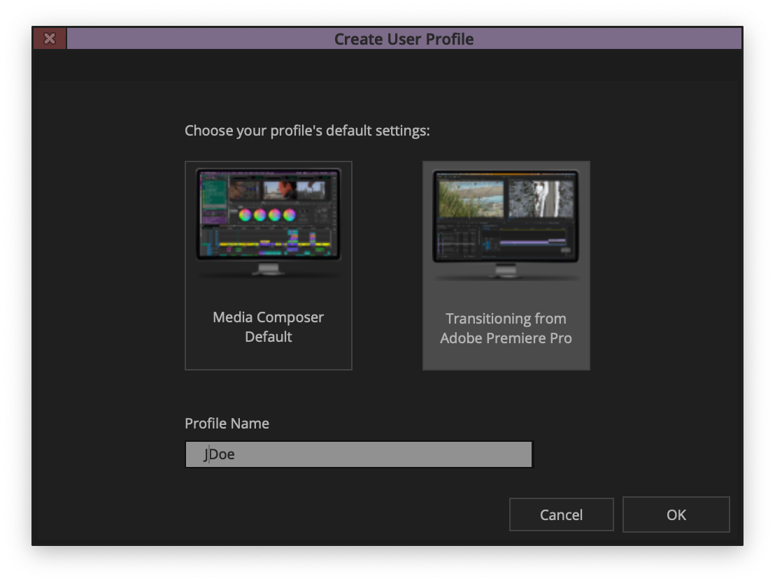 Transitioning User Profile