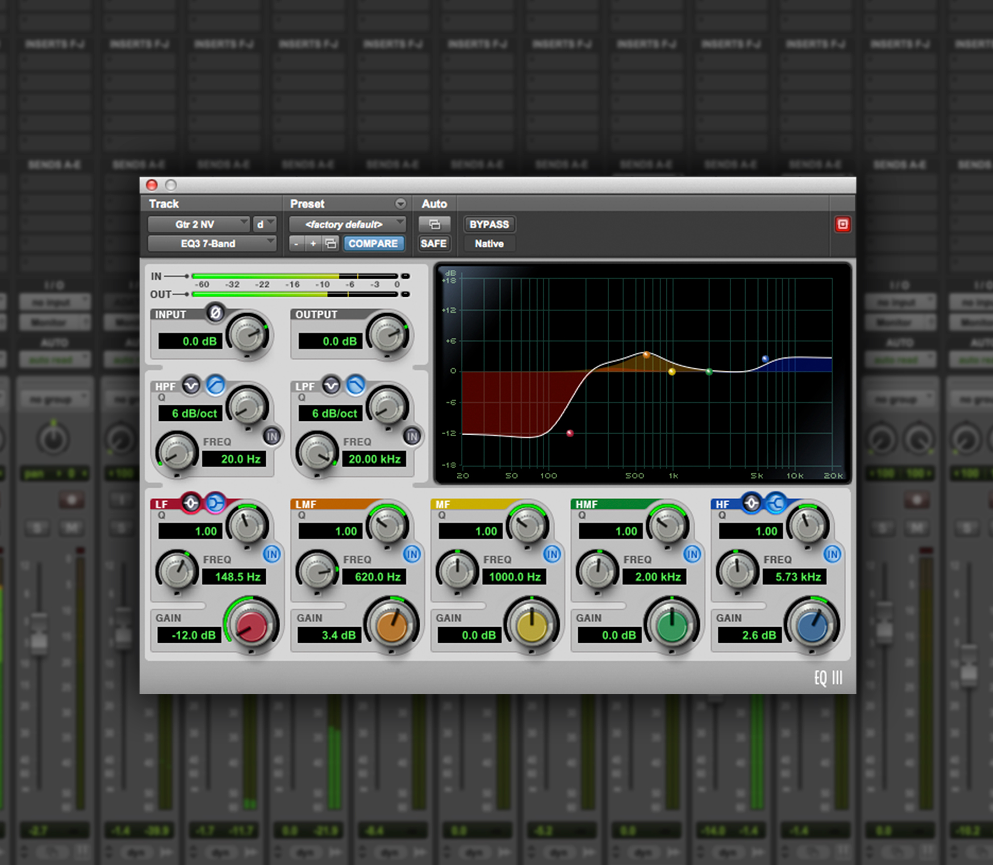 EQ3 plugin in Pro Tools