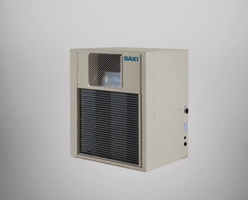 Sistema de climatización por aire motocondensadoras universales CCVBA-CCVA con compresor scroll y R-410A refrigerante.