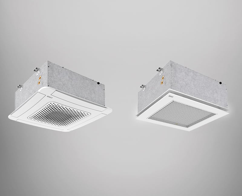 Dos fancoils FKZEN y FKZEN BIG de techo con potencias de 1,5 a 11 kW para climatización eficiente