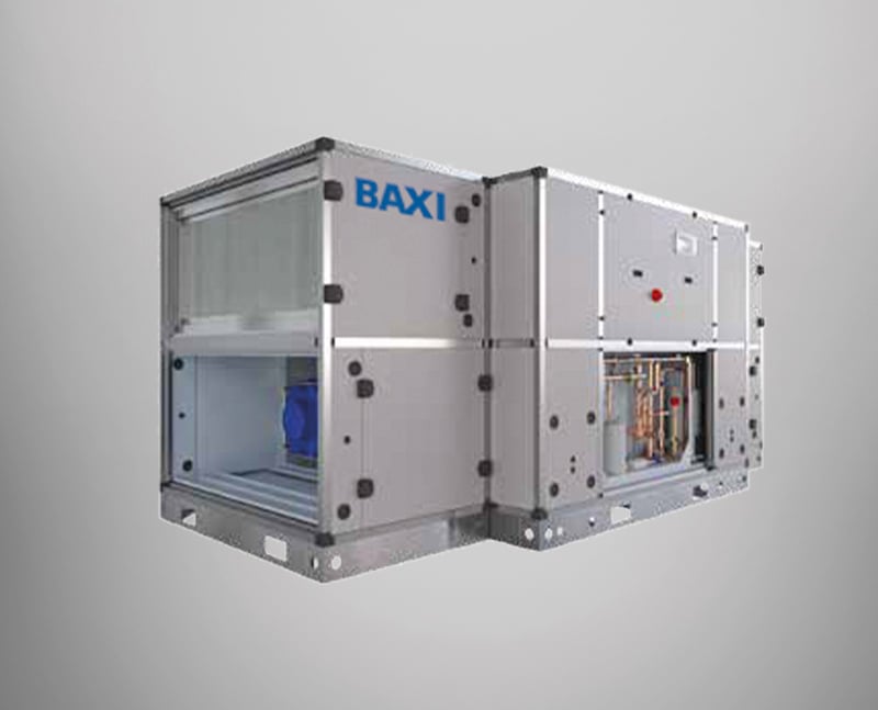 Unidad de ventilación RCAS-R con recuperación de calor, caudal de 3000-22000 m3/h