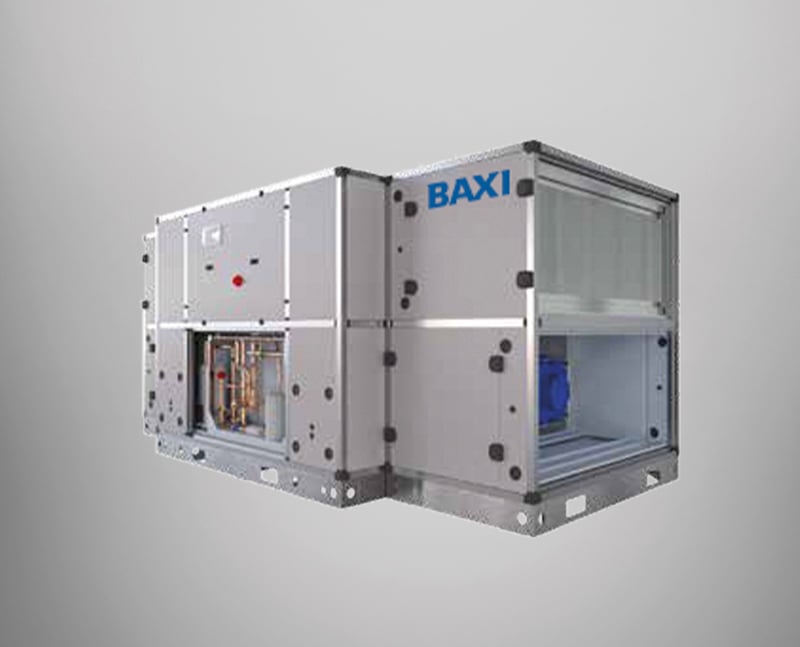 Unidad de ventilación RCAS-S con recuperación de calor y eficiencia elevada