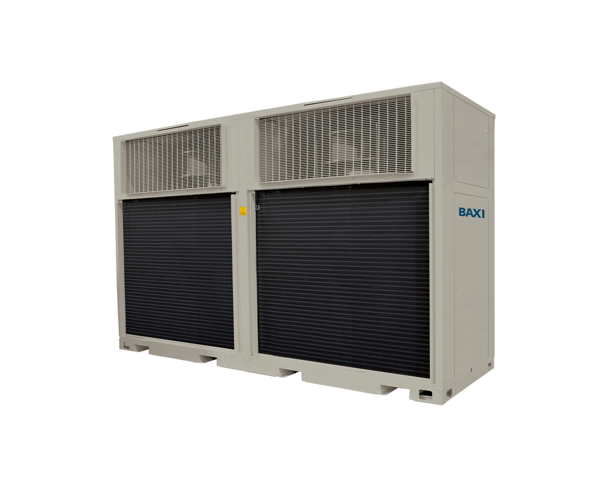 Unidade autónoma ar-ar inverter BAXI ACVIBA HE com estrutura metálica