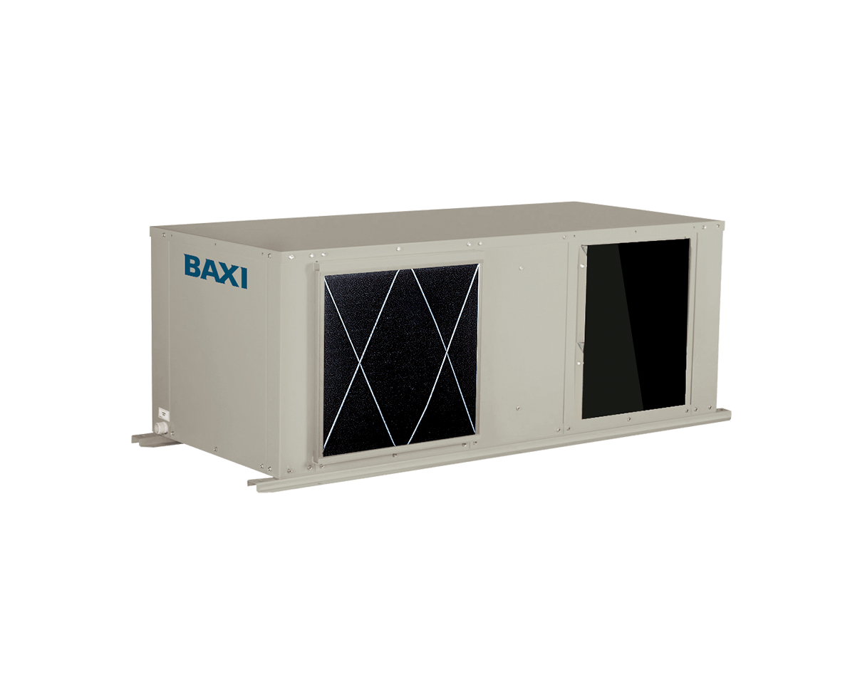 Climatizadora de expansão direta BAXI ECHBA/ECHA com filtro frontal e abertura para conduta