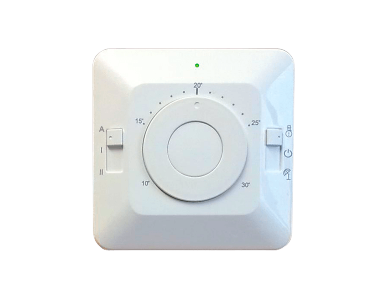 Controlo BAXI I-BASIC com manípulo central para ajuste da temperatura