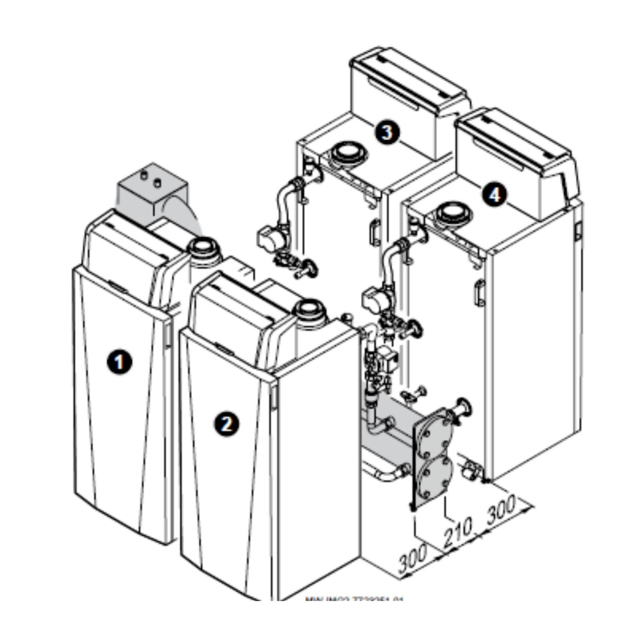 Gas 120 Ace Modular cascade option - Baxi Commercial heating and hot water solutions