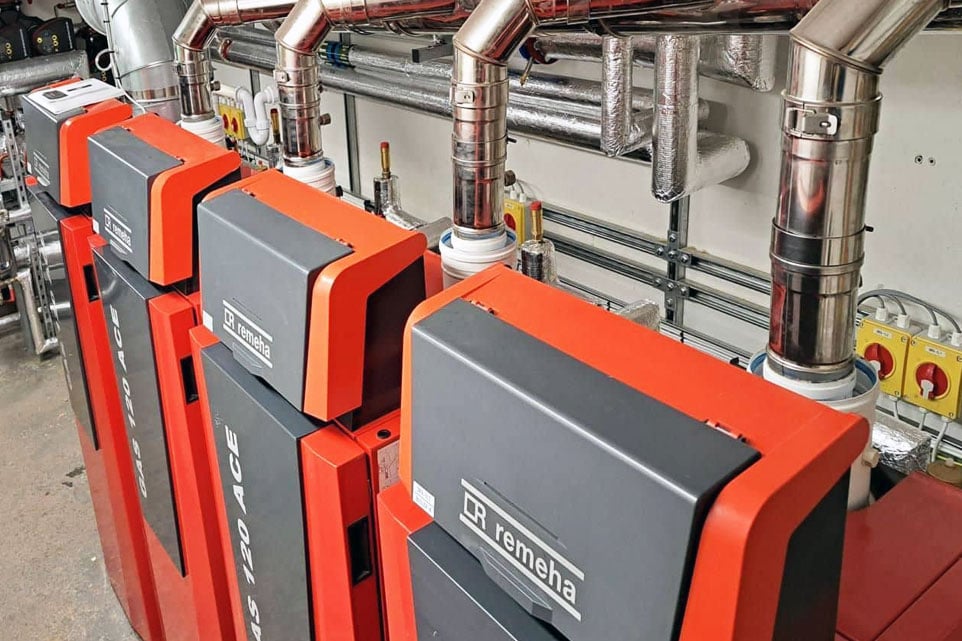 prefabricated solutions at Sherborne School in Dorset after Baxi Remeha Installation