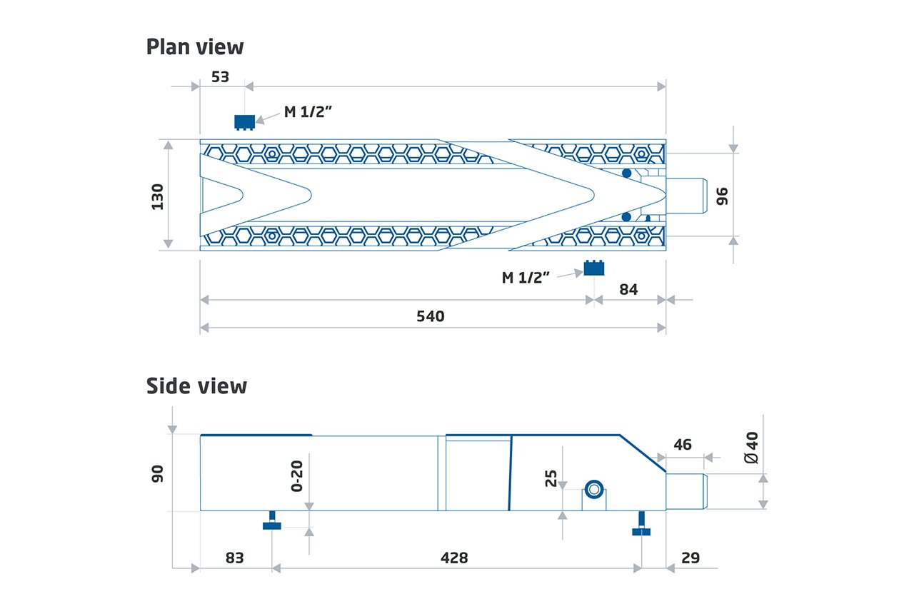 Baxi Assure Horizontal SHRU - Shower Heat Recovery Unit - Dimensions