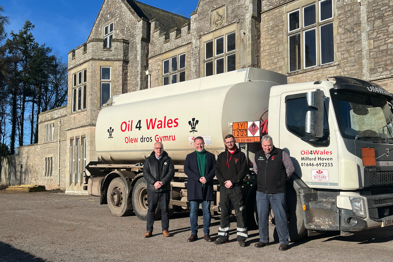 Bronllys Hall in Powys, Wales is on a journey to become a sustainable events venue heated by an innovative system using vegetable oil, solar, wind, batteries – and a Megaflo cylinder.