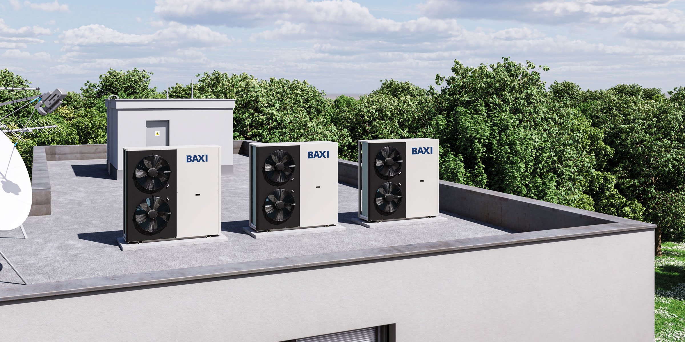 Baxi solutions Air Source Heat Pump - ASHP installed