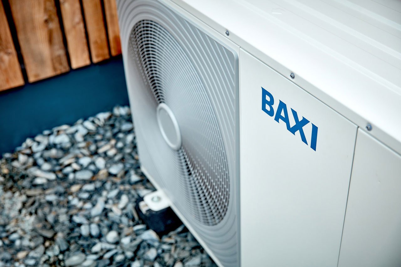 Baxi Air Source Heat Pump close up