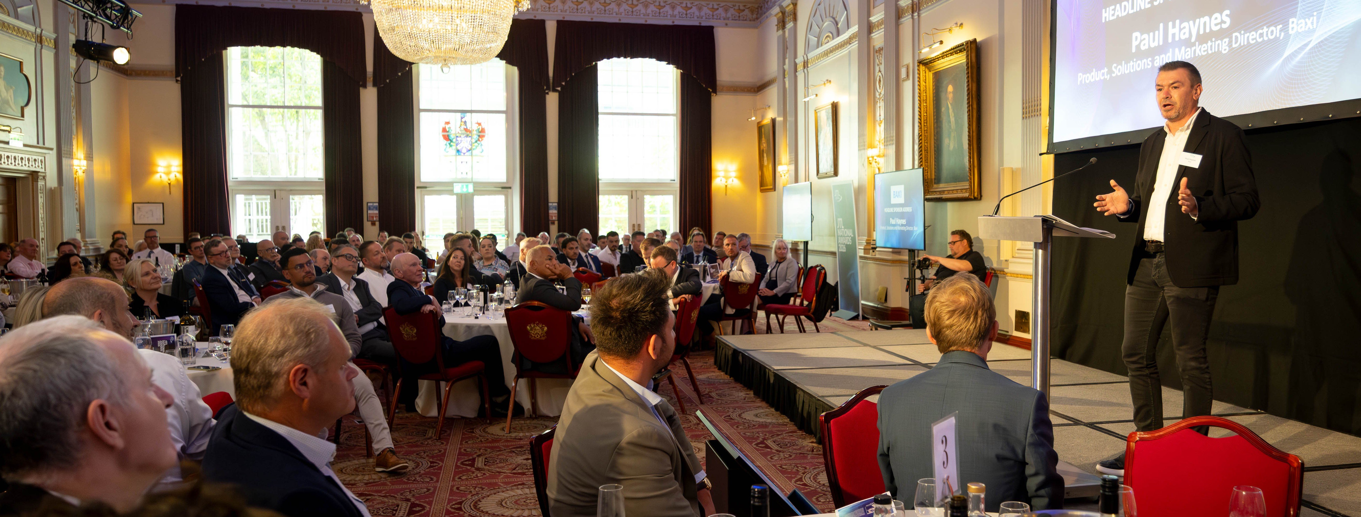 Baxi’s Paul Haynes praises apprenticeships at the annual JTL Apprenticeship Awards - London