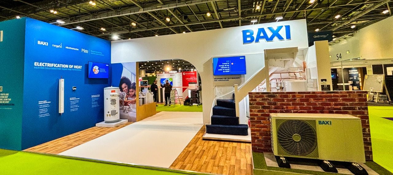 Sustainable heating and hot water specialist Baxi at Everything Electric Show South at Farnborough