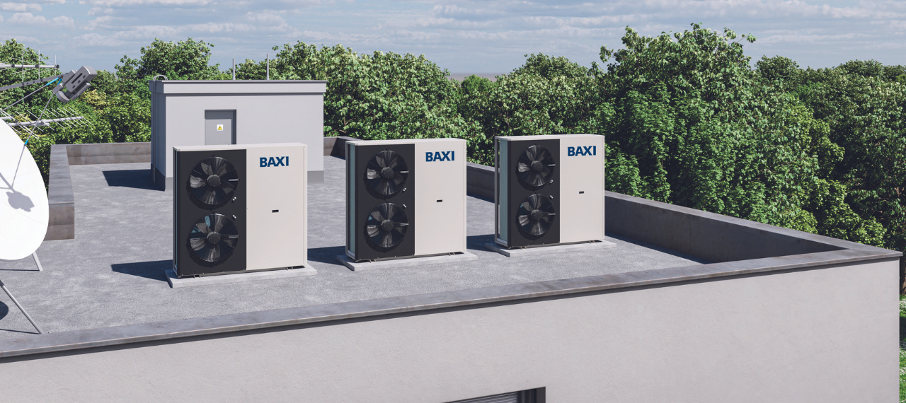 Baxi Auriga HP+ R290 (propane) high-temperature commercial Air Source Heat Pump