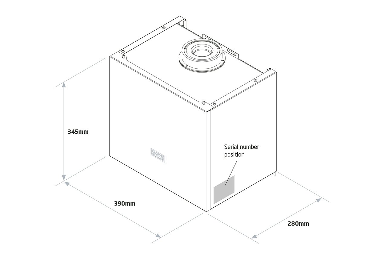 Baxi Flue Gas Heat Recovery - FGHR - top unit Specification