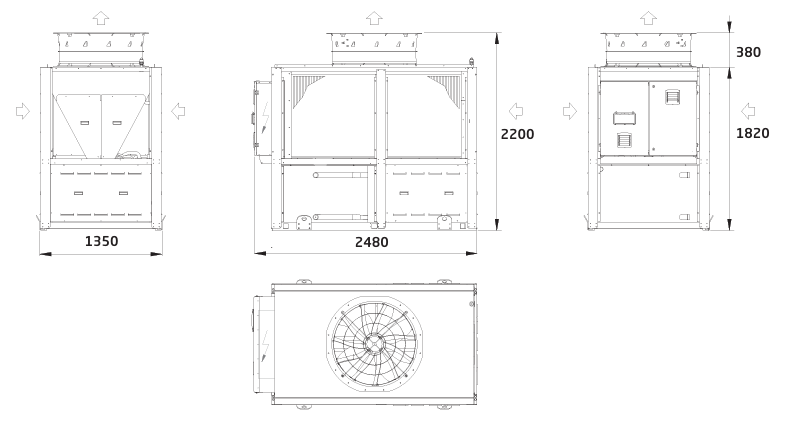 baxi-auriga-hp-es-50-60kw-dimensions
