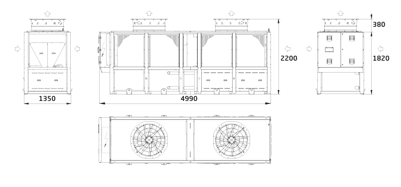 Baxi Auriga HP plus ES Air to Water Heat Pump - 100-120-dimensions