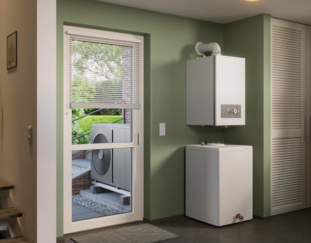 Gas-Brennwertkessel WGB 14.1 und Luft-Wasser-Wärmepumpe BLW Eco 8.1 