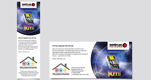 Beispiel einer Anzeige aus dem BRÖTJE Marketingkatalog