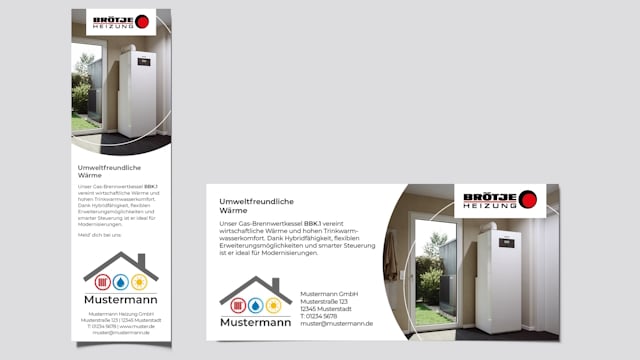 Beispiel einer Anzeige aus dem BRÖTJE Marketingkatalog