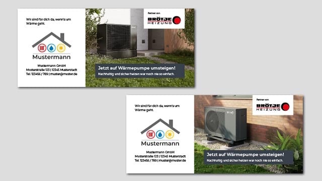 Beispiel einer Anzeige aus dem BRÖTJE Marketingkatalog