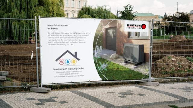 Baustellenbanner für die BLW Pro.1