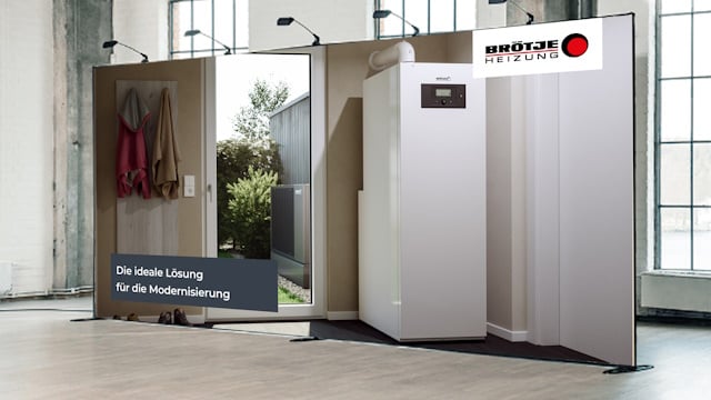 Beispiel einer Messewand aus dem BRÖTJE Marketingkatalog