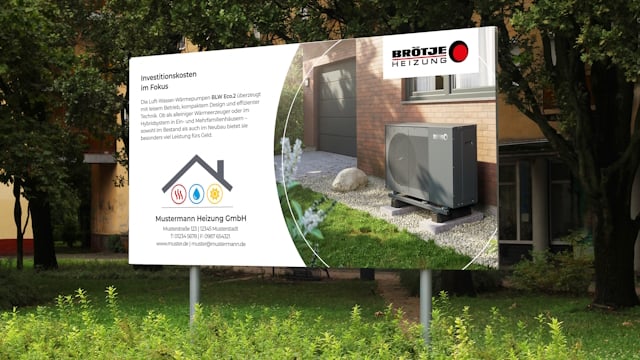 Beispiel eines Banners aus dem BRÖTJE Marketingkatalog