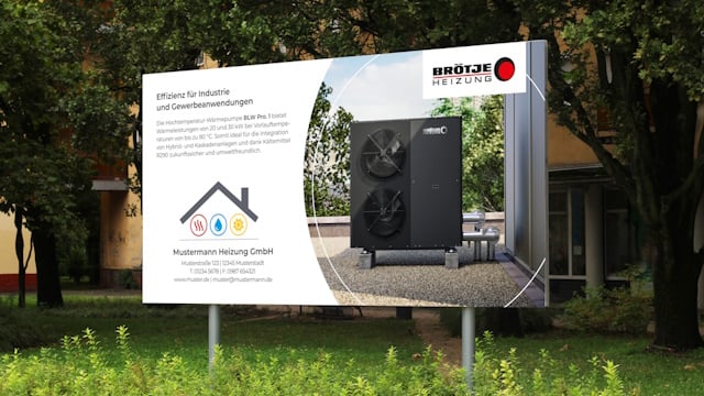 Beispiel eines Banners aus dem BRÖTJE Marketingkatalog