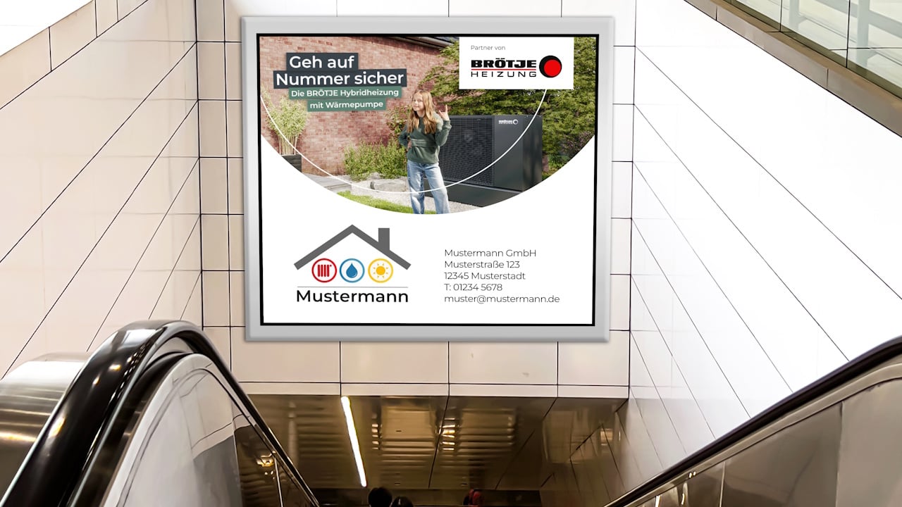 Beispiel eines Banners aus dem BRÖTJE Marketingkatalog