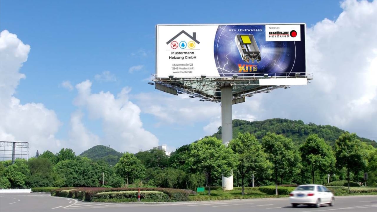 Beispiel eines Banners aus dem BRÖTJE Marketingkatalog